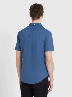 Farah Brewer Short Sleeve Shirt - Blue