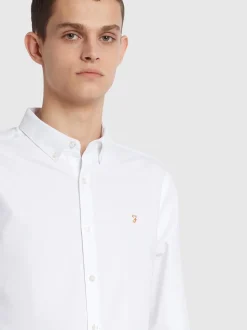 Farah Brewer Slim Fit Shirt - White