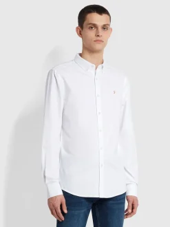 Farah Brewer Slim Fit Shirt - White
