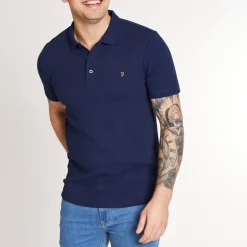 Farah Forester Ss Polo Shirt - Blue