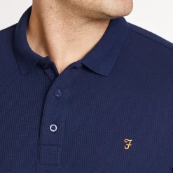 Farah Forester Ss Polo Shirt - Blue