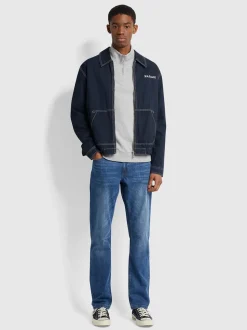 Farah Jim Half Zip Sweat - Grey