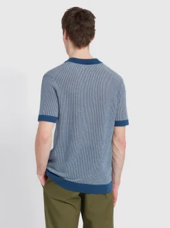 Farah Sanford Knit Polo - Blue