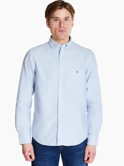 Gant Classic Oxford Check Shirt - Blue