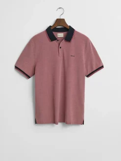 Gant Oxford Pique Polo - Red