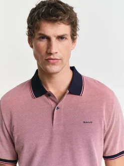 Gant Oxford Pique Polo - Red