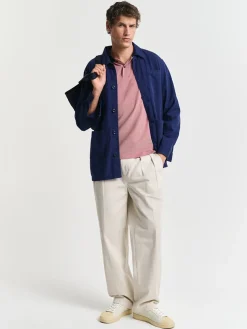 Gant Oxford Pique Polo - Red