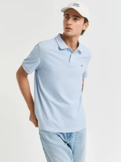 Gant Shield Pique Polo - Blue