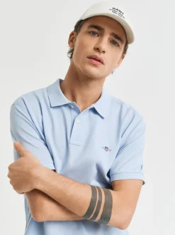 Gant Shield Pique Polo - Blue