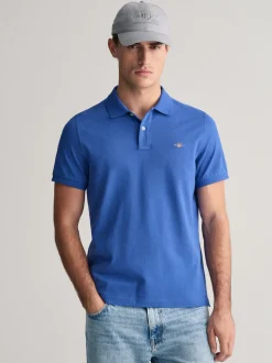 Gant Shield Pique Polo - Blue