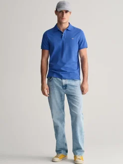 Gant Shield Pique Polo - Blue