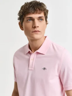 Gant Shield Pique Polo - Pink