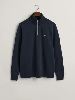 Gant Shield Quarter Zip - Blue
