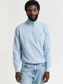 Gant Shield Quarter Zip - Blue