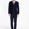 Herbie Frogg Faint Check Suit - Navy