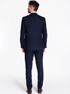 Herbie Frogg Faint Check Suit - Navy