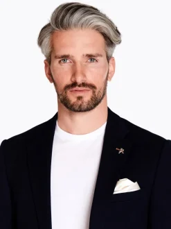 Herbie Frogg Honeycomb Blazer - Navy