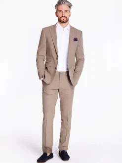 Herbie Frogg Linen Mix 2 Piece Suit - Stone