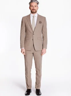 Herbie Frogg Linen Mix 2 Piece Suit - Stone