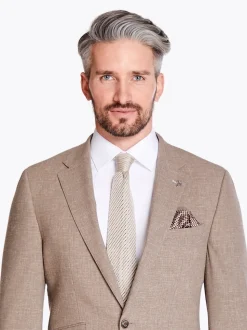 Herbie Frogg Linen Mix 2 Piece Suit - Stone