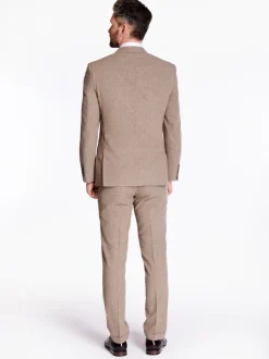 Herbie Frogg Linen Mix 2 Piece Suit - Stone