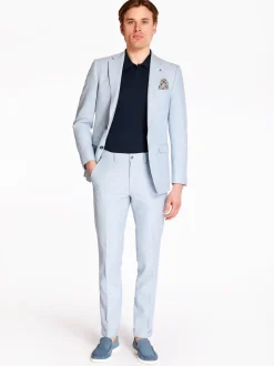 Herbie Frogg Linen Mix 2 Piece Suit - Blue