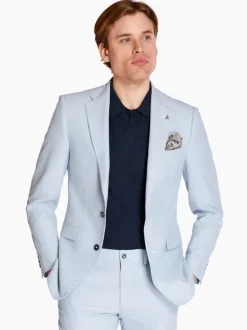 Herbie Frogg Linen Mix 2 Piece Suit - Blue