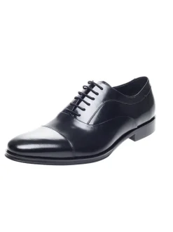 John White Guildhall Leather Shoe - Black
