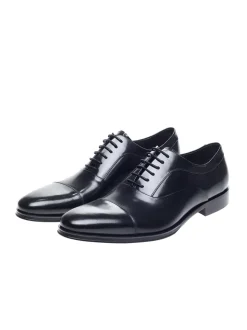 John White Guildhall Leather Shoe - Black