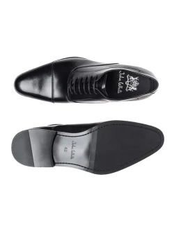 John White Guildhall Leather Shoe - Black