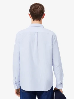 Lacoste Striped Oxford Shirt - Blue