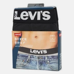 Levis Solid Basic Boxer 2pk - Black