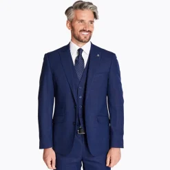 Marco Capelli 3 Piece Check Suit - Navy