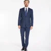Marco Capelli Birdseye 2 Piece Suit - Navy