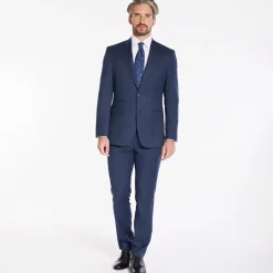 Marco Capelli Birdseye 2 Piece Suit - Navy