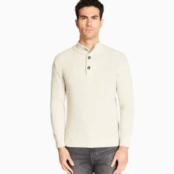 Marco Capelli Button Fisherman Rib Knit - Brown