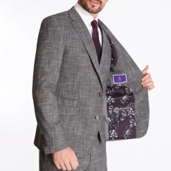 Marco Capelli Check Suit - Grey