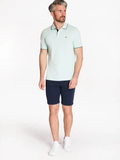 Marco Capelli Contrast Collar Polo - Blue