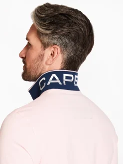 Marco Capelli Contrast Collar Polo - Pink