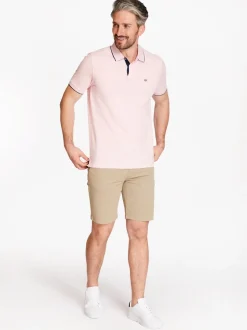 Marco Capelli Contrast Collar Polo - Pink