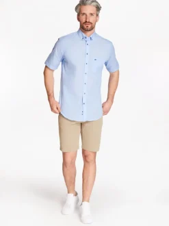 Marco Capelli Cotton Dobby Print - Blue