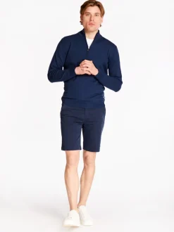 Marco Capelli Cotton Half Zip - Navy