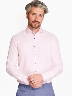 Marco Capelli Easy Care Fine Twill Shirt - Pink
