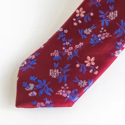Marco Capelli Floral Tie - Wine