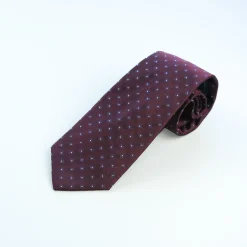 Marco Capelli Flower Dot 8cm Silk Tie - Red