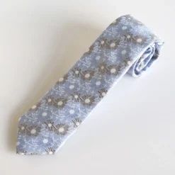 Marco Capelli Flower Tie 7cm - Light Blue
