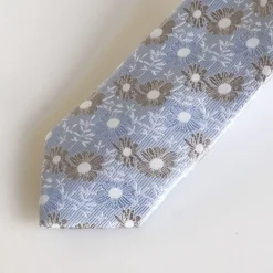 Marco Capelli Flower Tie 7cm - Light Blue