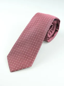 Marco Capelli Geo Dot 8cm Silk Tie - Pink