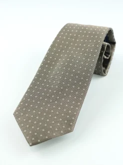 Marco Capelli Geo Dot 8cm Silk Tie - Stone
