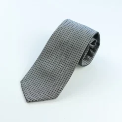 Marco Capelli Geo Dot 8cm Silk Tie - Grey
